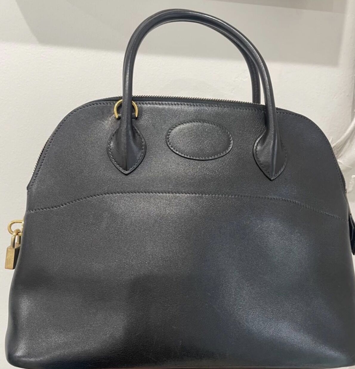 エルメス　ボリード　35 2WAY ハンドバッグ　黒
